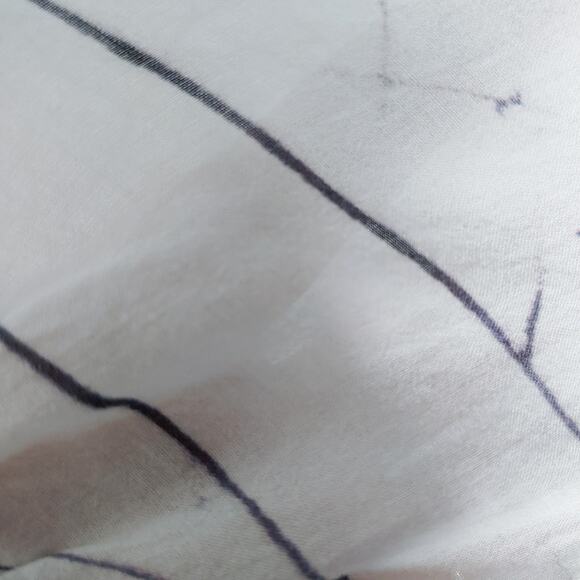 Cloth & Stone Purple White Tie-Dye Short Cap Sleeve Flowy Blouse Top L - Picture 6 of 8